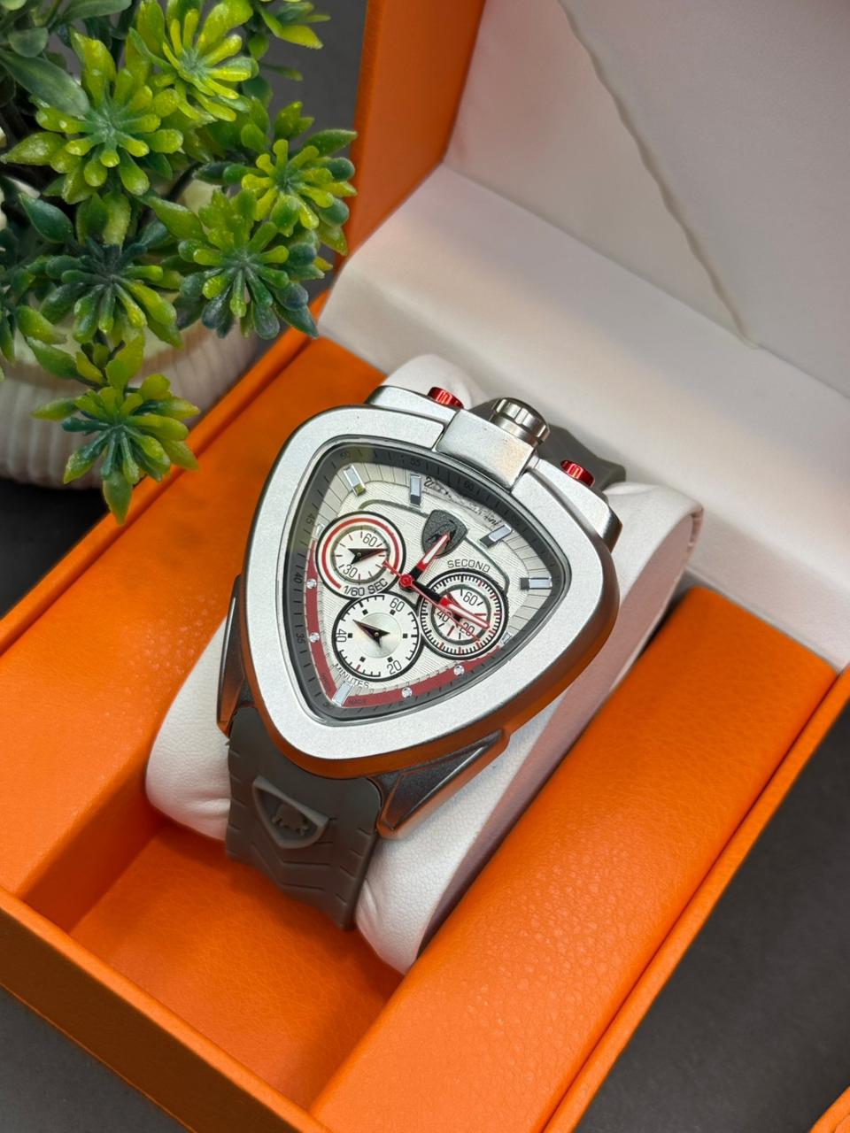 Triangle Shape Luxury Watch - Chronograph Machine