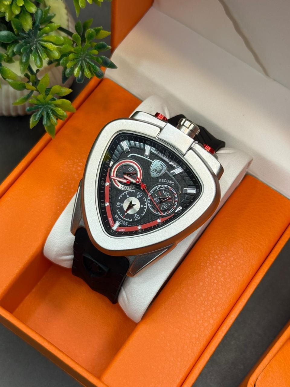 Triangle Shape Luxury Watch - Chronograph Machine