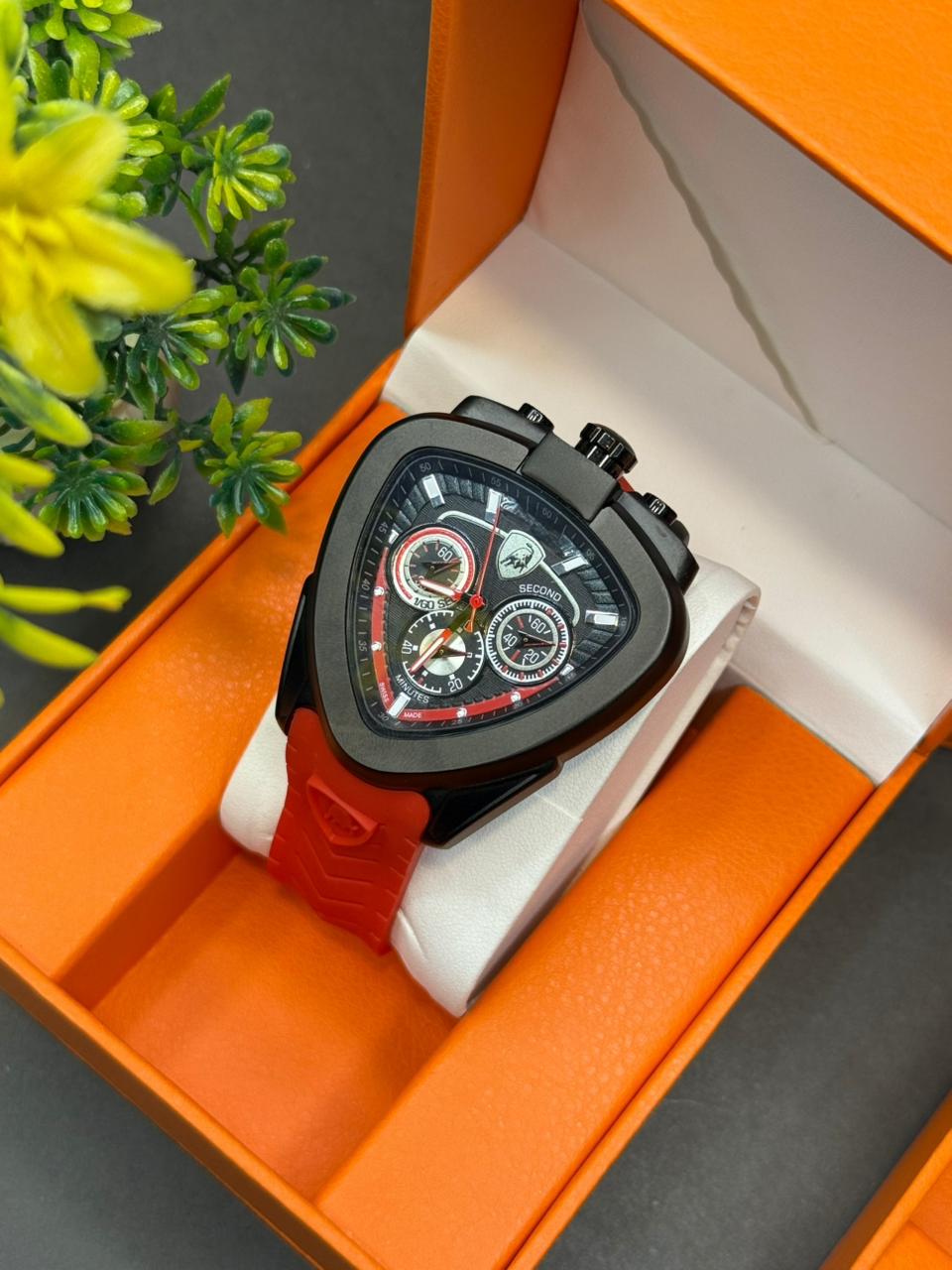 Triangle Shape Luxury Watch - Chronograph Machine