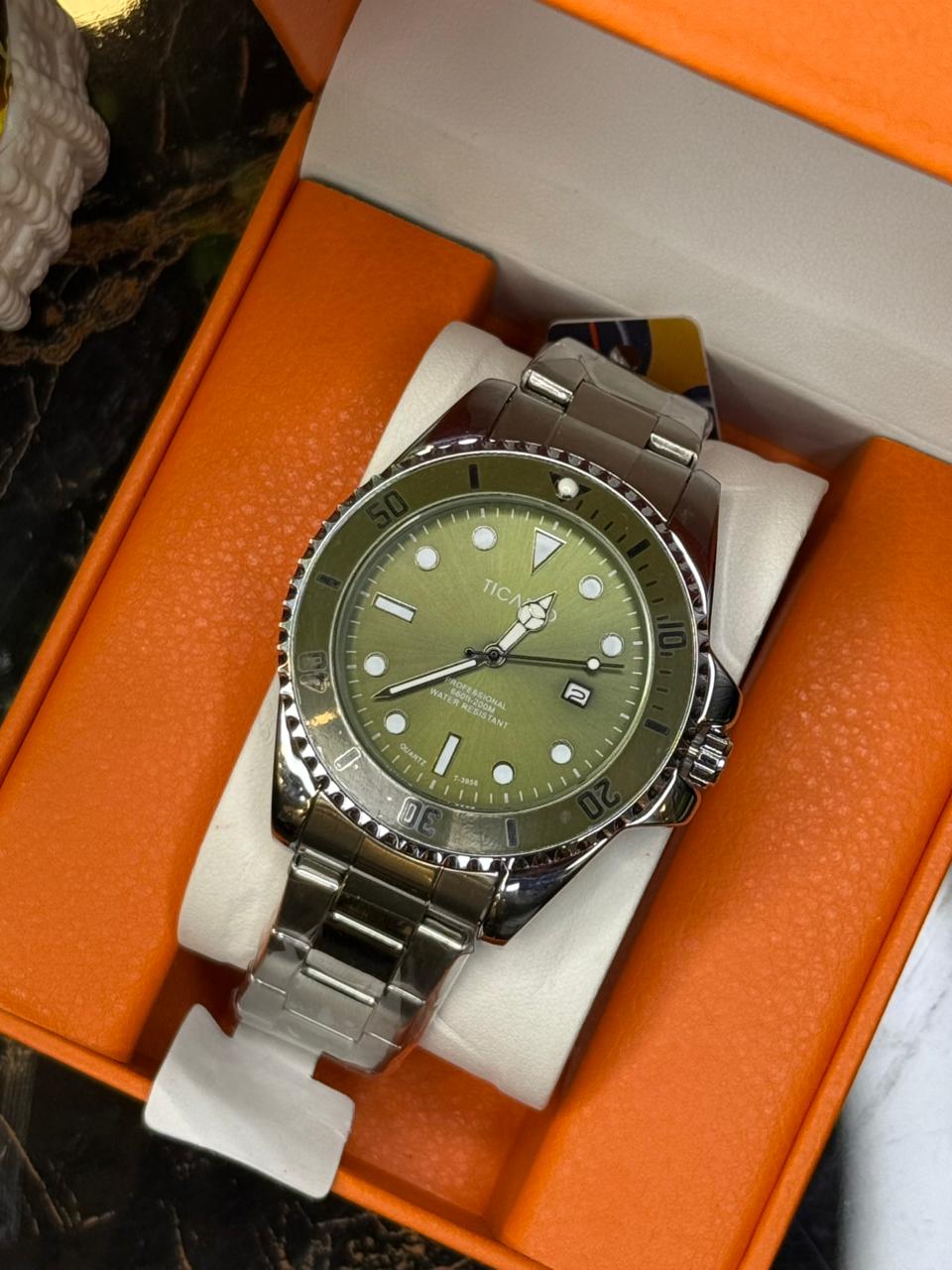 Ticarto Rotating Bezel - Stainless Steel Watch