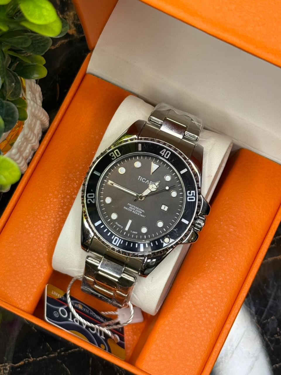 Ticarto Rotating Bezel - Stainless Steel Watch