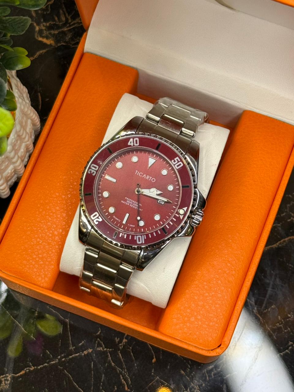 Ticarto Rotating Bezel - Stainless Steel Watch