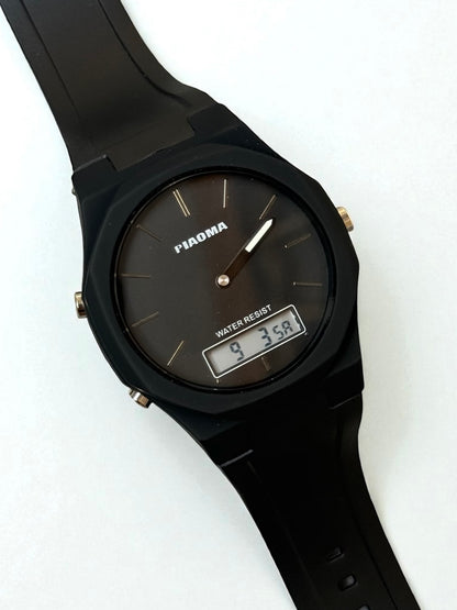Piaoma Watch – Double Time Display with Durable Rubber Straps