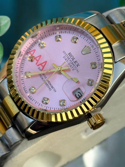 Rolex Women's Luxury Watch - Elegant Stainless Steel Timepiece