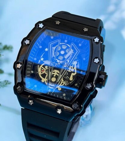 Richard Mille Premium Rubber Strap Watch - Royal Elegance