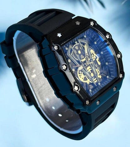 Richard Mille Premium Rubber Strap Watch - Royal Elegance