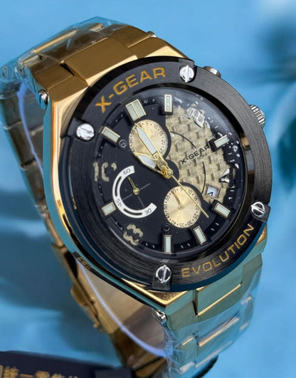 X-Gear Chronogram Men,s Watch - Stainless Steel