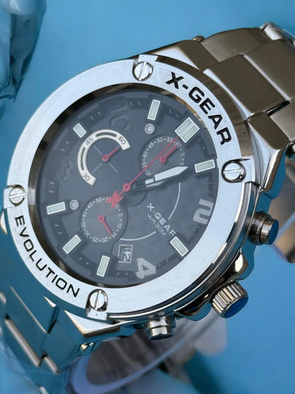 X-Gear Chronogram Men,s Watch - Stainless Steel