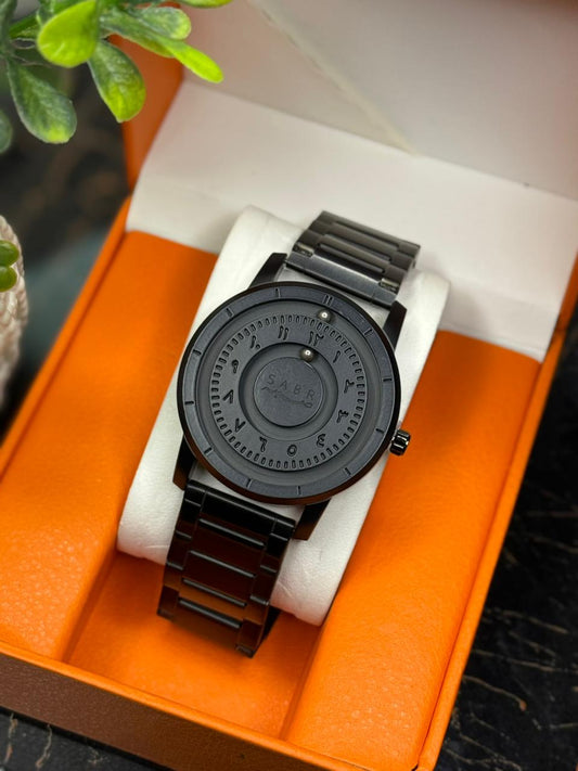 SABR Men's Stainless Steel Bearing Watch
