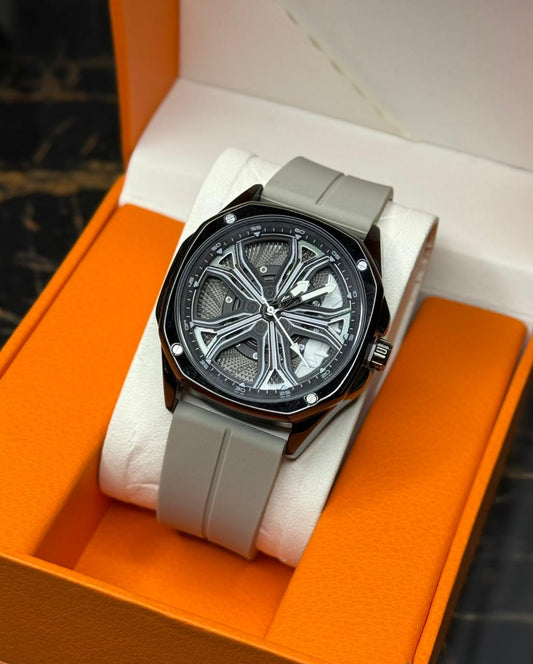 Kegio Spinner Dial Watch - Silicon Straps with Magnetic Lock