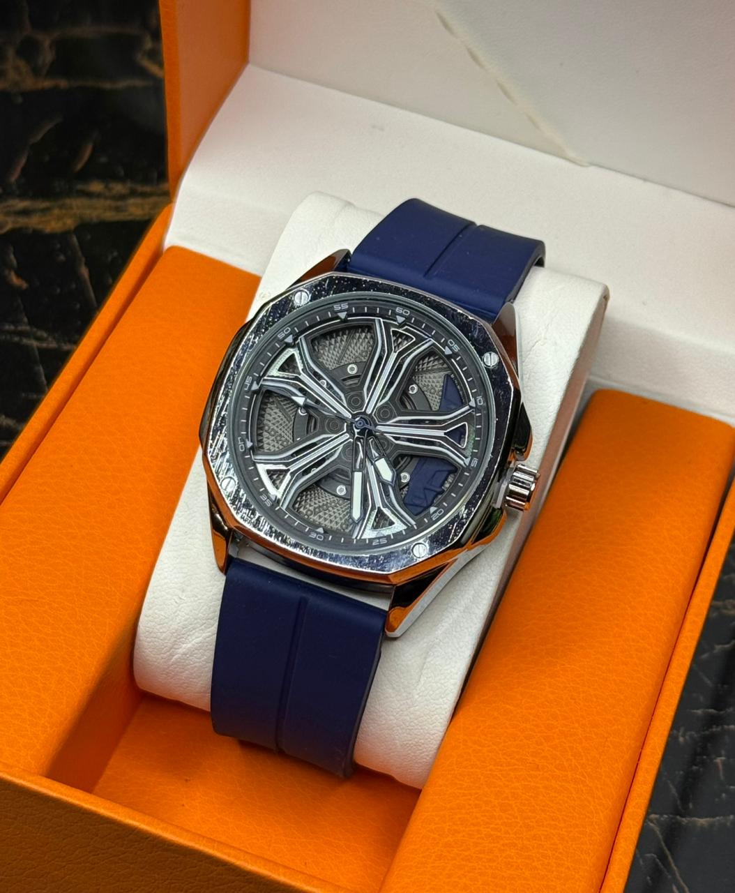 Kegio Spinner Dial Watch - Silicon Straps with Magnetic Lock
