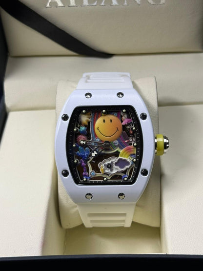 R-M Smiley Inspired Men,s Watch