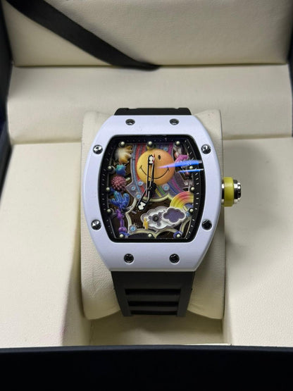 R-M Smiley Inspired Men,s Watch