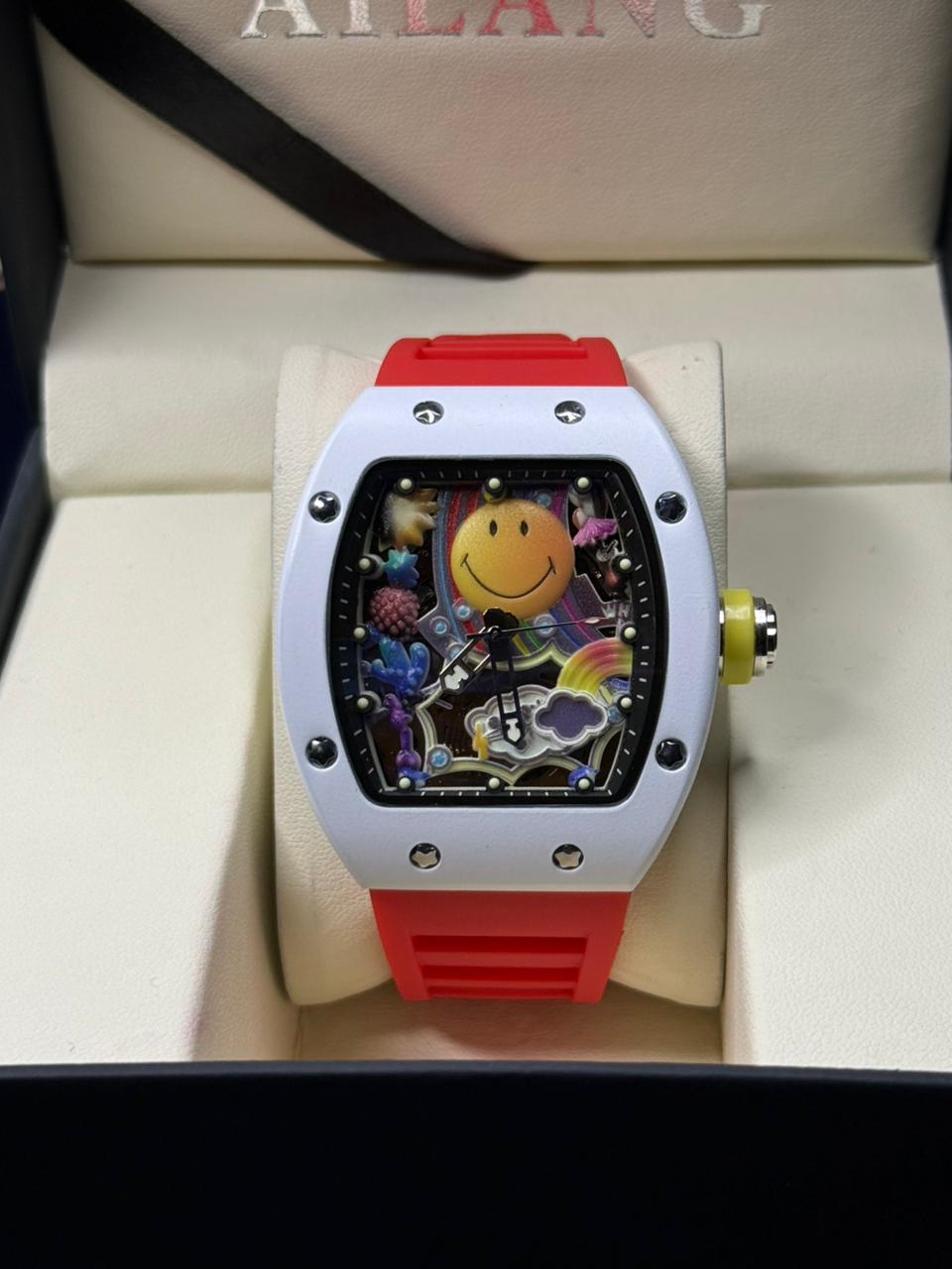 R-M Smiley Inspired Men,s Watch