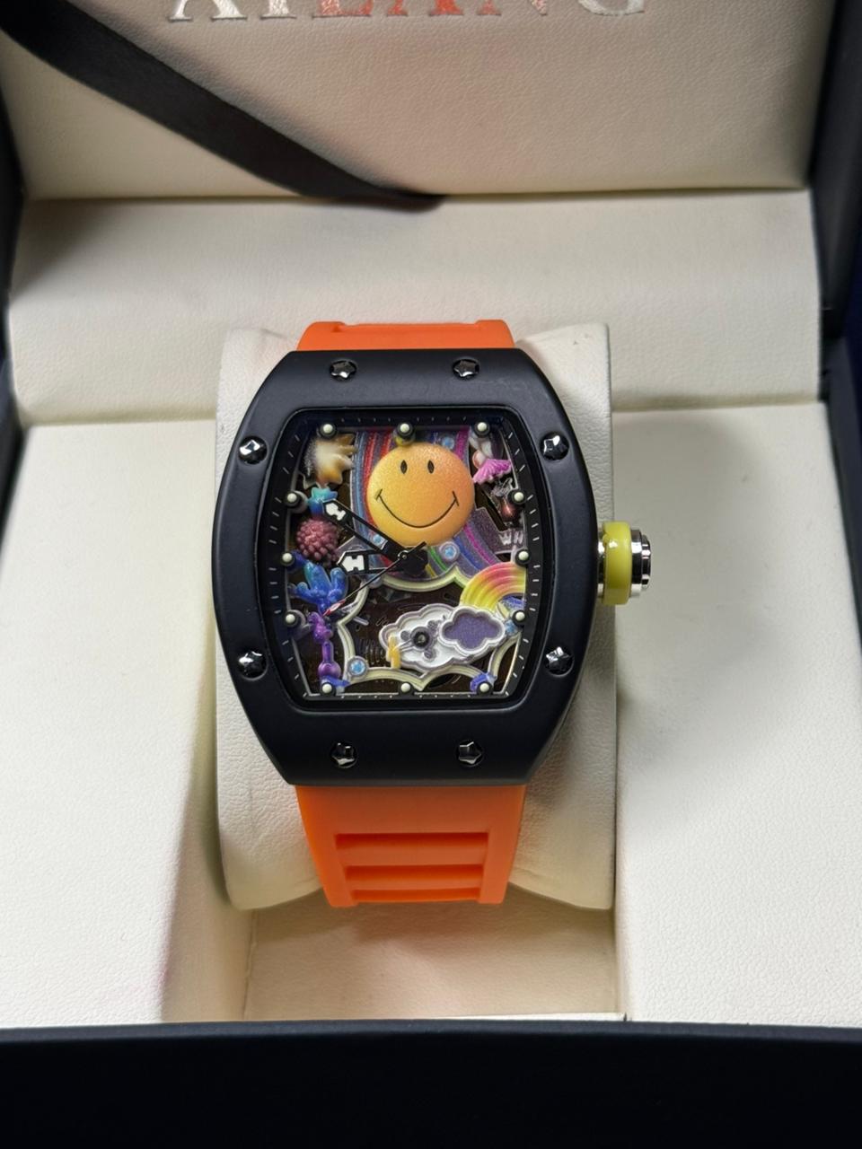 R-M Smiley Inspired Men,s Watch