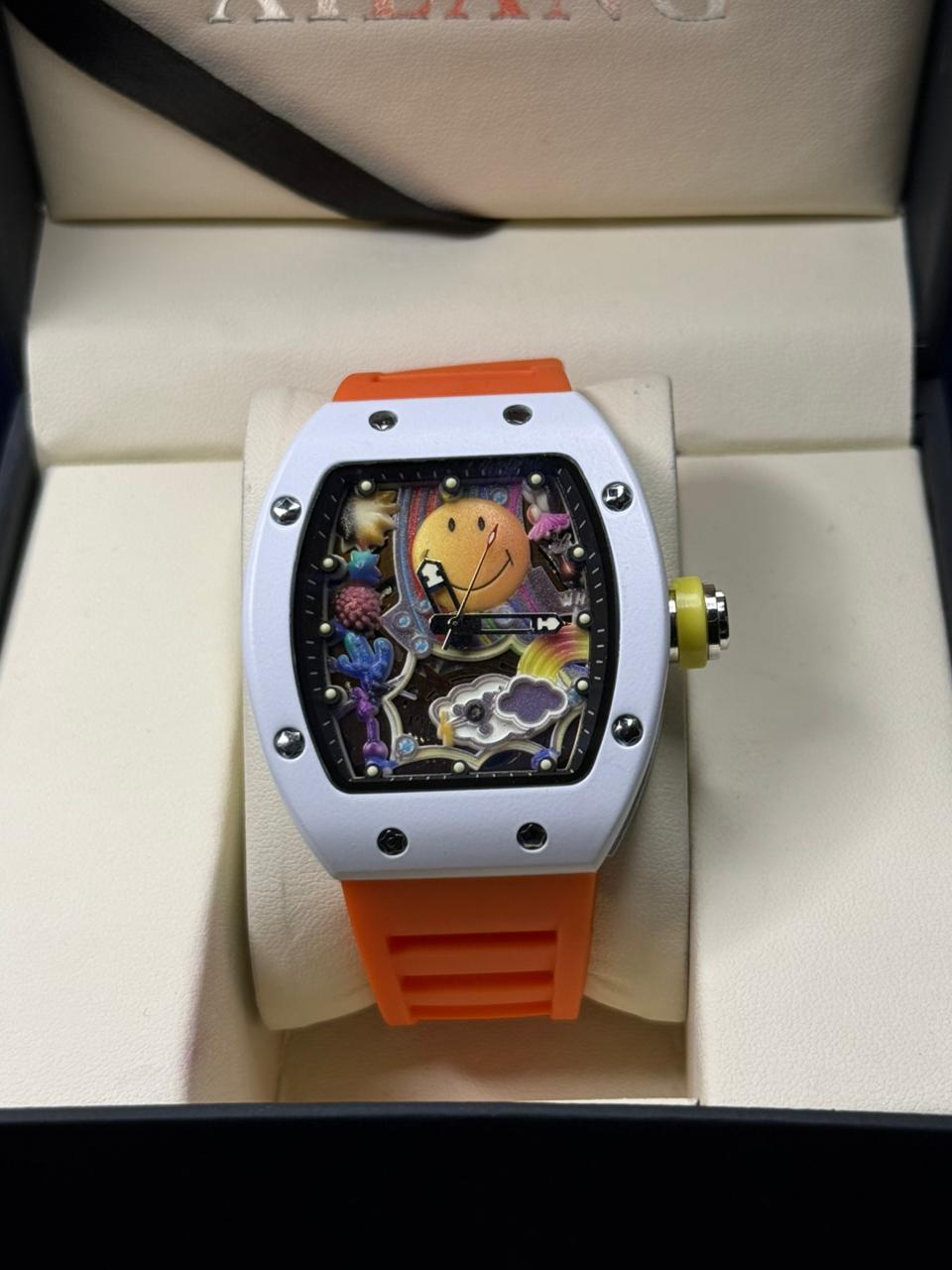 R-M Smiley Inspired Men,s Watch