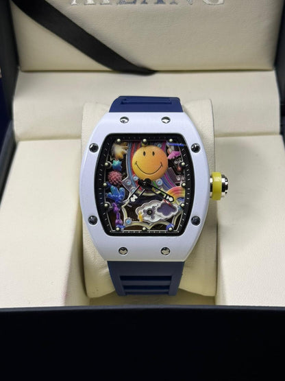 R-M Smiley Inspired Men,s Watch