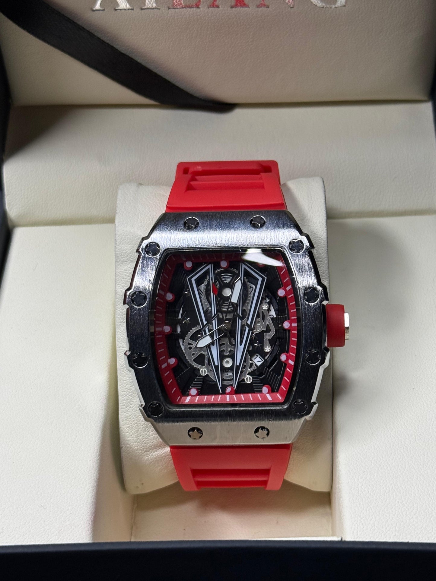 RM Inspired Aujla Watch With Metal Dial