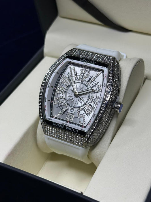 Aujla Inspired Stone-Set Dial Watch