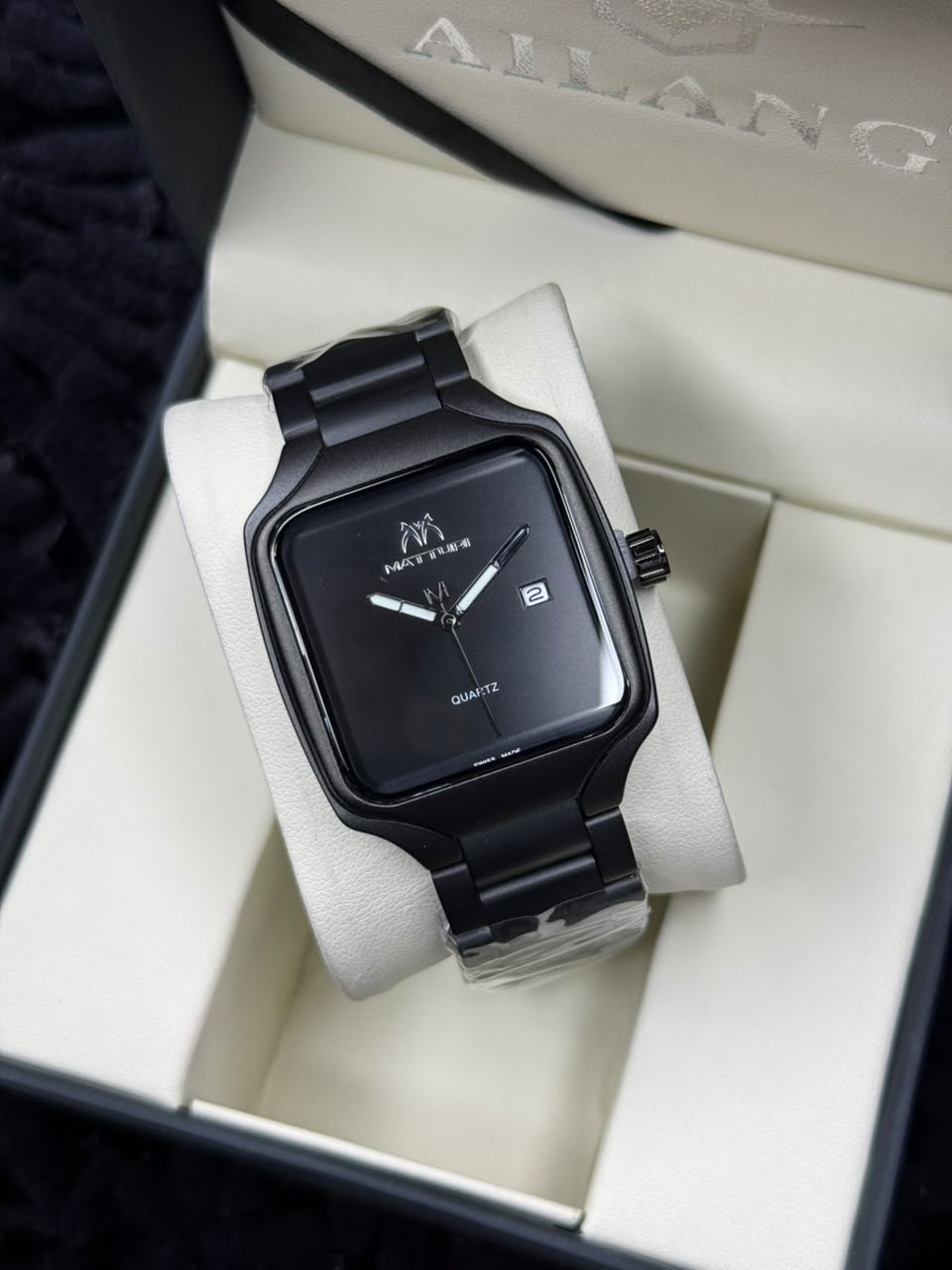 Matturi - Stainless Steel Square Dial Watch