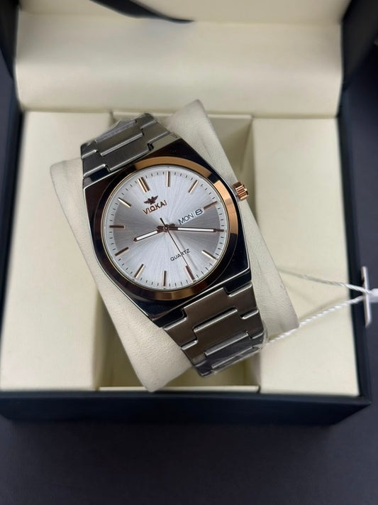 Viokai Stainless Steel Men,s analogue Watch