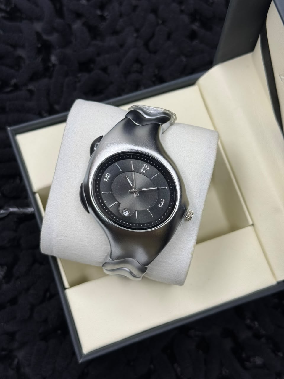 Sculptural Wavy Men's Watch