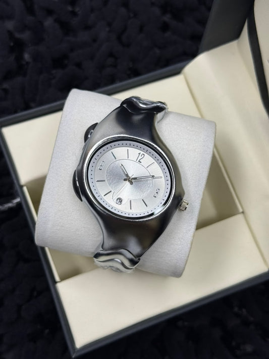 Sculptural Wavy Men's Watch
