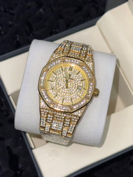 A-P Iced Out Men's Watch
