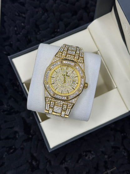 A-P Iced Out Men's Watch