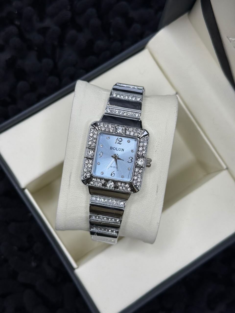Bolun Rectangular Crystal Ladies Watch