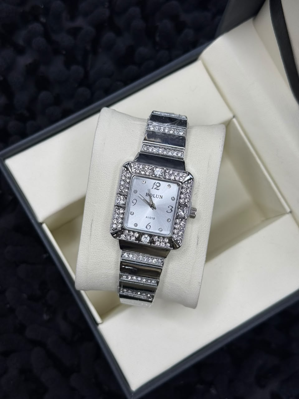 Bolun Rectangular Crystal Ladies Watch