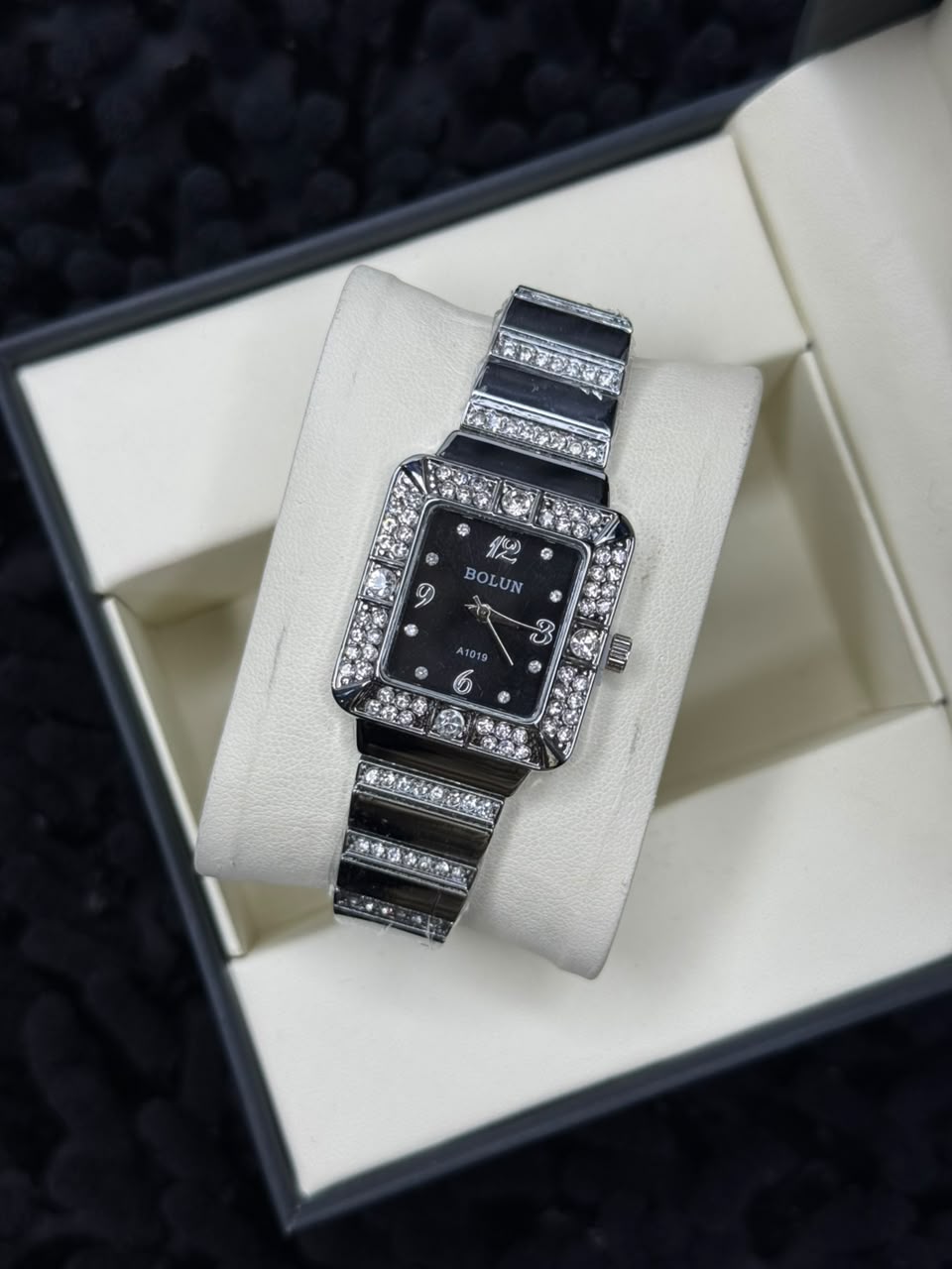 Bolun Rectangular Crystal Ladies Watch