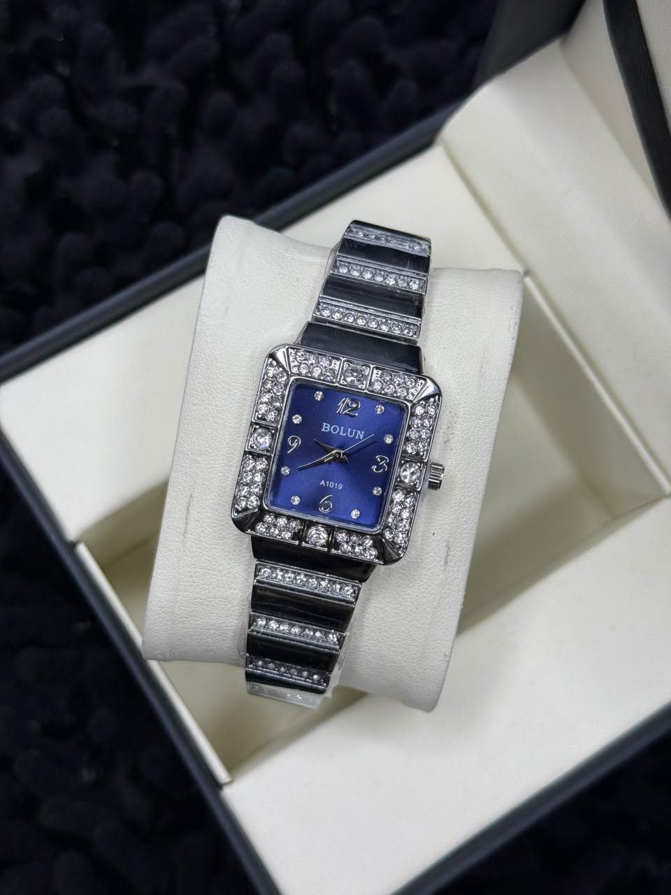 Bolun Rectangular Crystal Ladies Watch