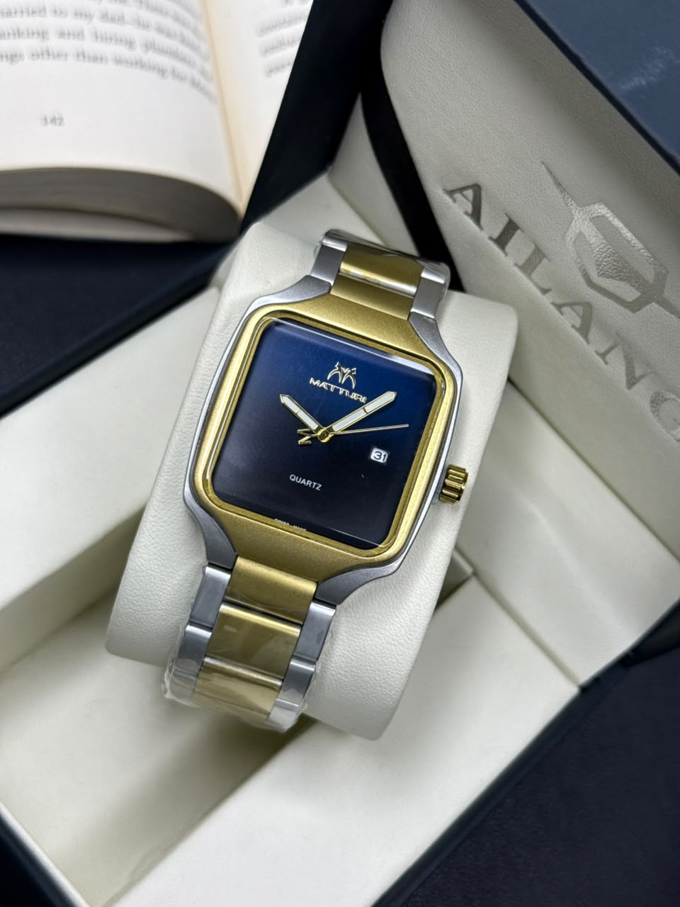 Matturi Square Stainless Steel Men's Watch
