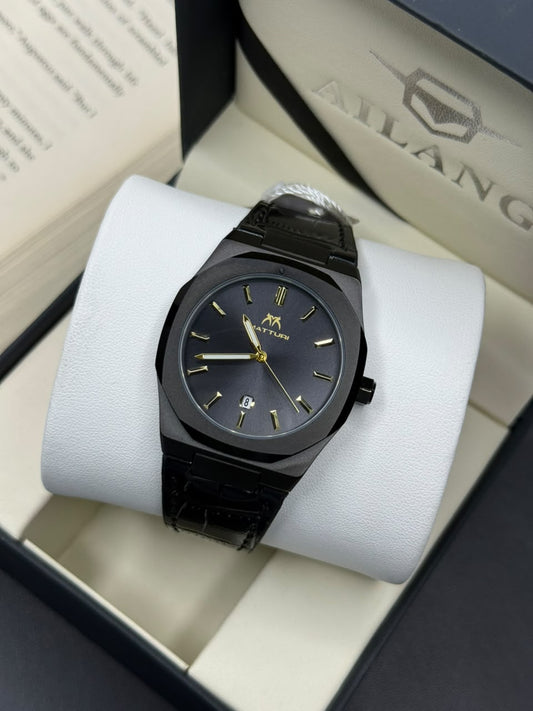 Matturi Slim Metal Dial Straps Watch