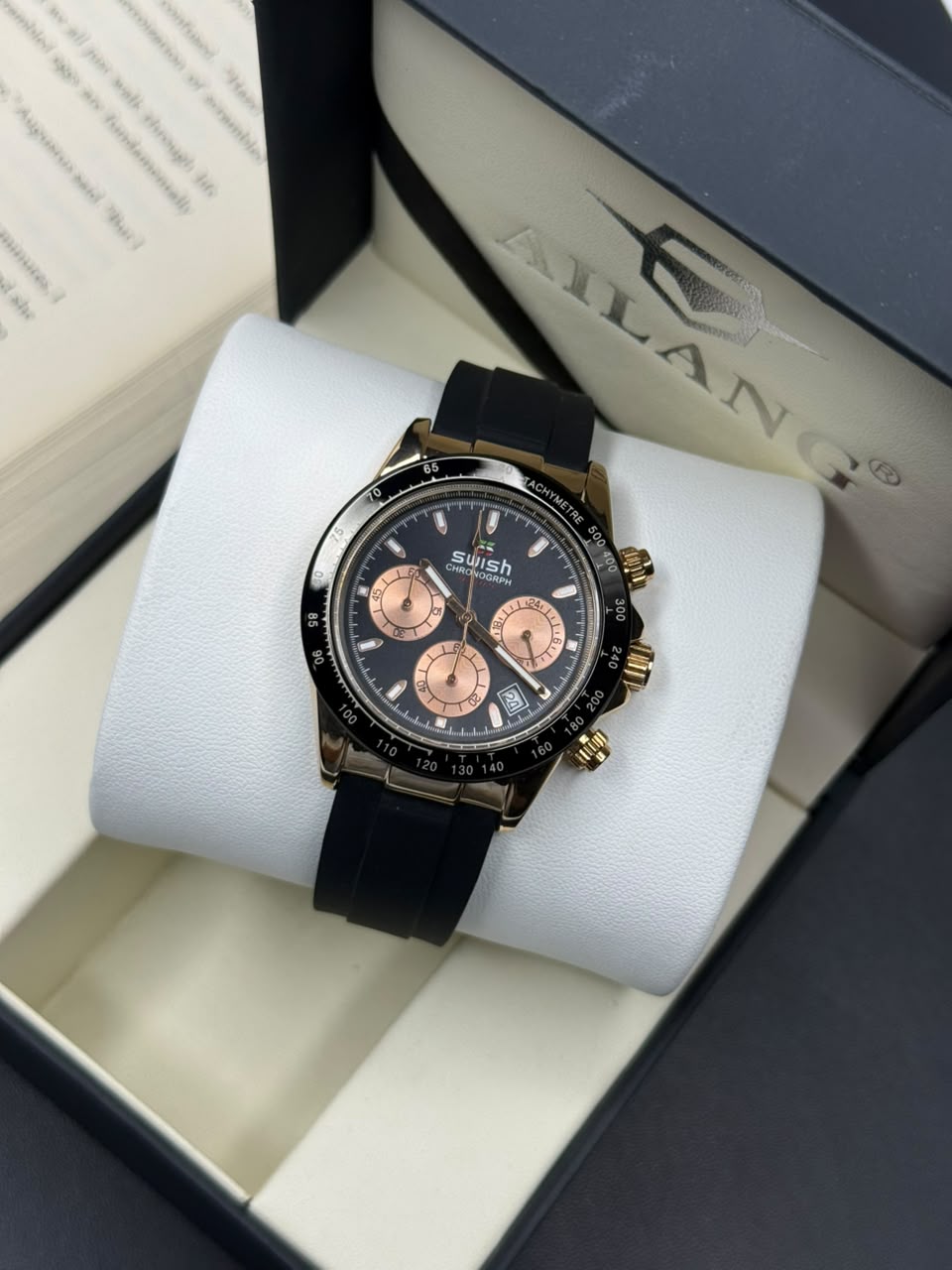 Swish Premium Metal Dial Chronograph Watch