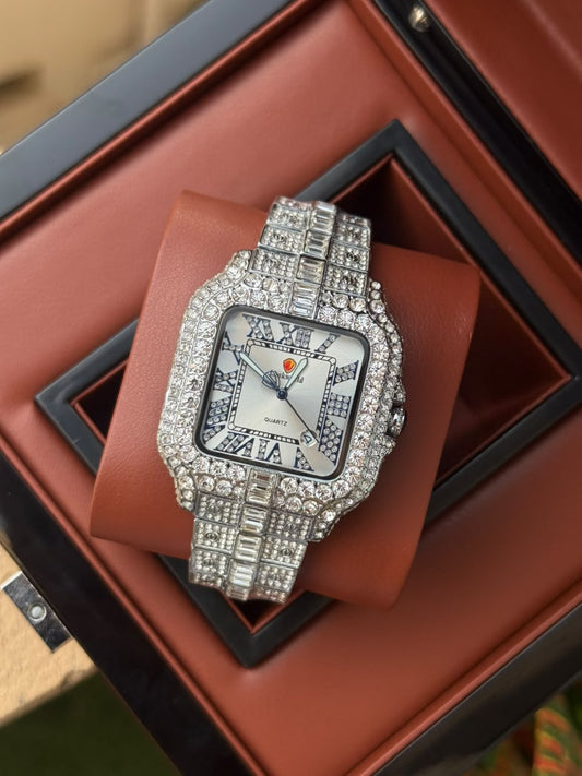 Lookworld Iced Out Stainless Steel Watch