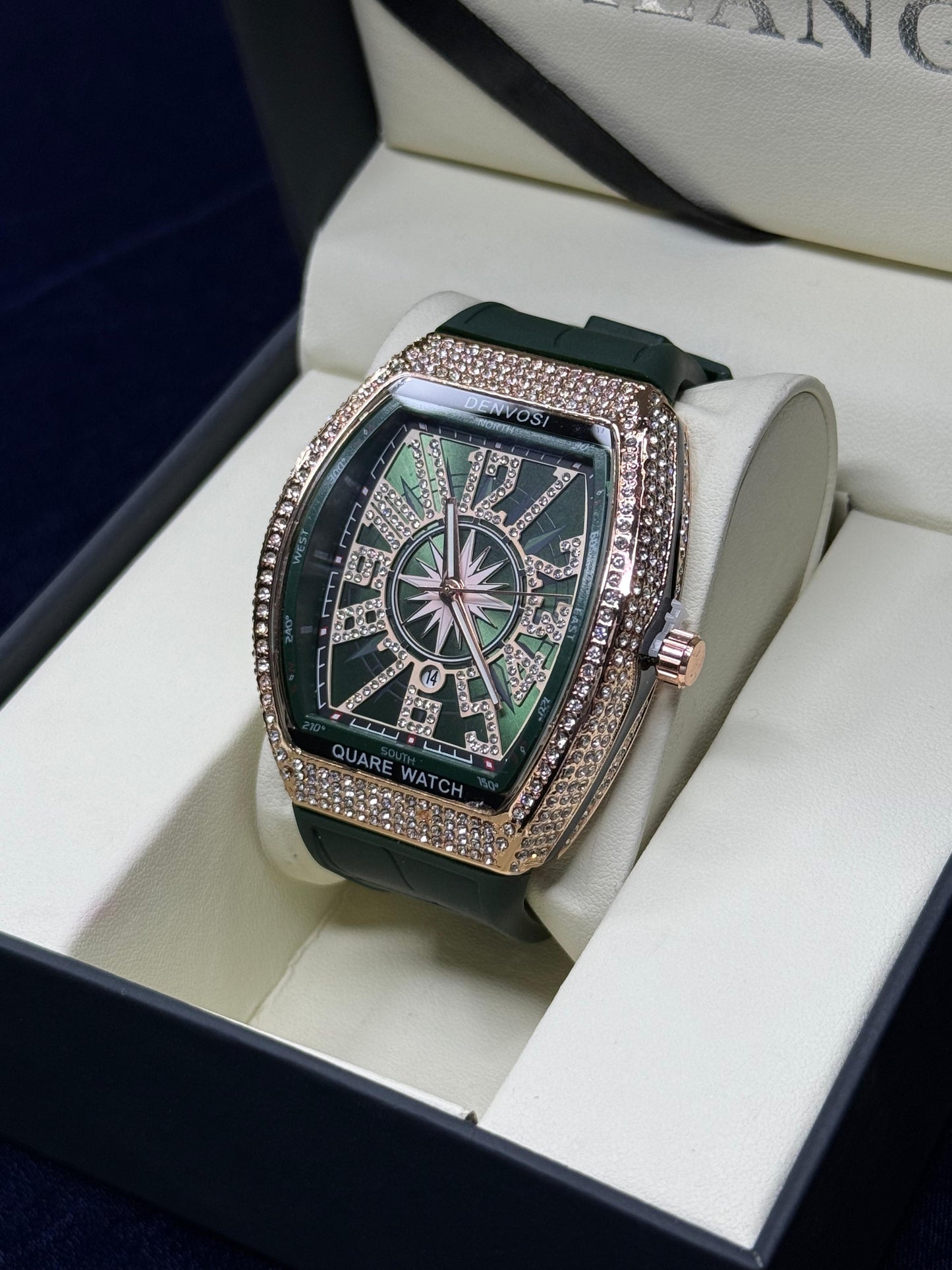 Aujla Inspired Stone-Set Dial Watch