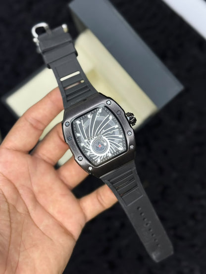 Skeletonized Stainless steel Men's Watch