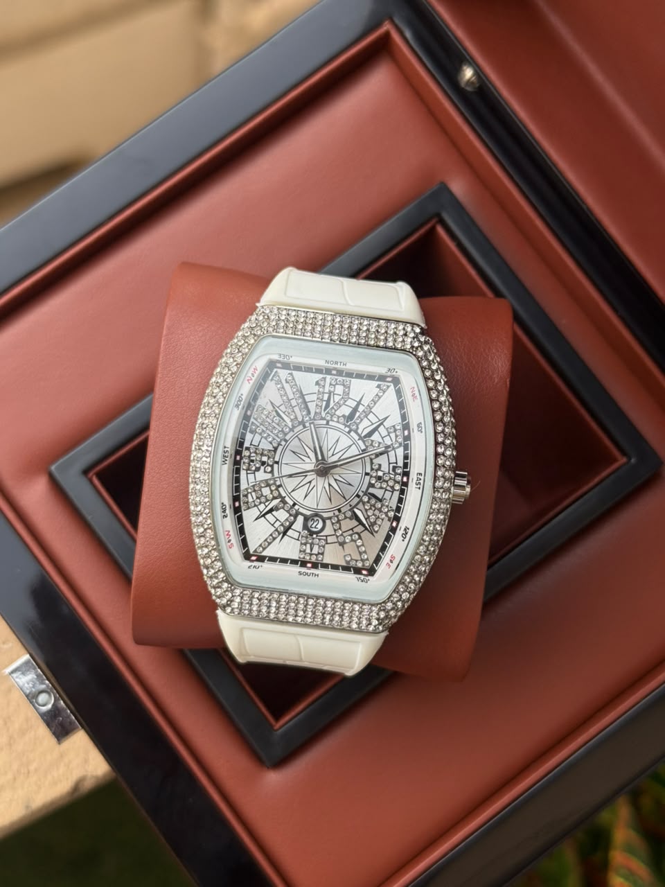 FM Aujla Inspired Stone-Set Dial Watch